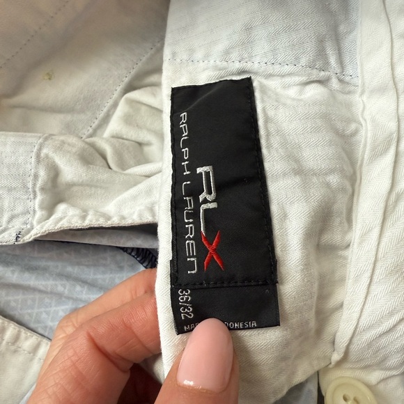 Ralph Lauren Men's Navy and White Patterned Golf Pants - Picture 5 of 5